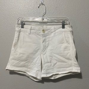 American Eagle white mid length shorts